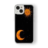 iPhone 15 Plus ile Uyumlu Celestial Harmony Tasarım Baskılı Şeffaf Kılıf
