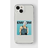 Iphone 15 Plus ile Uyumlu Eminem Tasarım Baskılı Şeffaf Kılıf 2