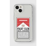 Iphone 15 Plus ile Uyumlu Fight Club Tasarım Baskılı Şeffaf Kılıf 1