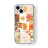 iPhone 15 Plus ile Uyumlu Golden Tasarım Baskılı Şeffaf Kılıf 2