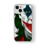 iPhone 15 Plus ile Uyumlu Joker Tasarım Baskılı Şeffaf Kılıf
