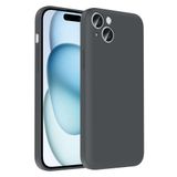 iPhone 15 Plus İle Uyumlu Kılıf Kamera Korumalı Kartlık Hazneli Vitra Kapak Gri