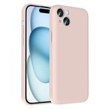 iPhone 15 Plus İle Uyumlu Kılıf Kamera Korumalı Kartlık Hazneli Vitra Kapak Pembe
