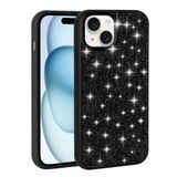 iPhone 15 Plus İle Uyumlu Kılıf Parlak Taşlı Tasarım Pırlanta Kapak