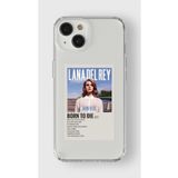 Iphone 15 Plus ile Uyumlu Lana Del Rey Minimalist Poster Tasarım Baskılı Şeffaf Kılıf
