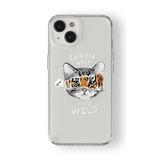 iPhone 15 Plus ile Uyumlu Little Wild Tasarım Baskılı Şeffaf Kılıf
