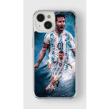 Iphone 15 Plus ile Uyumlu Messi Temalı Tasarım Baskılı Şeffaf Kılıf 2