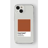 Iphone 15 Plus ile Uyumlu Patone Bombay Brown Tasarım Baskılı Şeffaf Kılıf