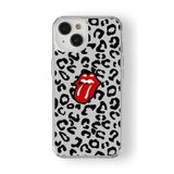 iPhone 15 Plus ile Uyumlu Rolling Stones Tasarım Baskılı Şeffaf Kılıf