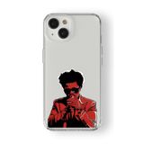 iPhone 15 Plus ile Uyumlu The Weeknd Tasarım Baskılı Şeffaf Kılıf