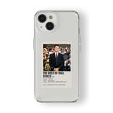 iPhone 15 Plus ile Uyumlu The Wolf of Wall Street Poster Tasarım Baskılı Şeffaf Kılıf