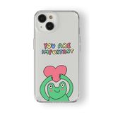 iPhone 15 Plus ile Uyumlu You Are Important Tasarım Baskılı Şeffaf Kılıf