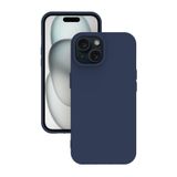 iPhone 15 Plus Kılıf Kamera Korumalı Silikon Rubber Arka Kapak Lacivert