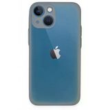 İphone 15 Plus Kılıf Montreal Silikon Kapak - Gri-(5796)
