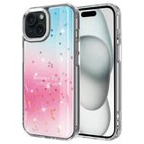 İphone 15 Plus Kılıf Simli Desenli Parlak Task Kapak