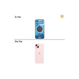 İphone 15 Plus Pembe Renk Arka Kapak Arka Cam Batarya Kapağı Lazer Kesim Kapak Pil Kapağı