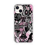 iPhone 15 Plus Uyumlu Şeffaf Kılıf Graffiti 10 Tasarımlı