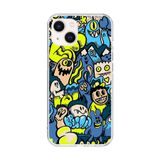 iPhone 15 Plus Uyumlu Şeffaf Kılıf Graffiti 11 Tasarımlı