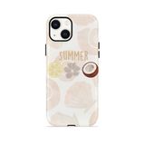 İphone 15 Plus Vorian Çift Katmanlı Kılıf Coconut Summer Notes