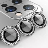 İphone 15 Pro / 15 Pro Max Taşlı Metal Kamera Lens Koruyucu Set