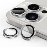 Iphone 15 Pro / 15 Pro Max Uyumlu Kamera Lens Koruyucu Mercek Çerçeve - İP 15 Pro/15 Pro Max - Gri