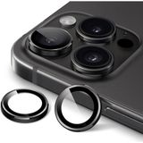 Iphone 15 Pro / 15 Pro Max Uyumlu Kamera Lens Koruyucu Mercek Çerçeve - İP 15 Pro/15 Pro Max - Siyah
