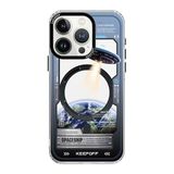 Iphone 15 Pro için Magsafe İle Uyumlu M.TK moveteck Uyumlu Kılıf 3 Boyutlu Şarj Destekli Kenarları Yazı Desenli Premium Kapak, Explore, Tek Ebat, 1keepoff-15pro-explore123