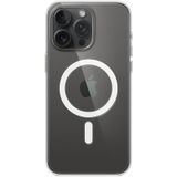 İphone 15 Pro Kablosuz Şarj Özellikli Şeffaf Silikon Kılıf