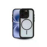 İphone 15 Pro Kılıf – Kamera Korumalı – Magsafe Uyumlu – Siyah Renk – Mat Silikon Telefon Kılıfı