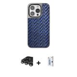 iPhone 15 Pro Kılıf Siluet Form Serisi - Siyah Bilvis 0.18mm Plus Cam Ekran Koruyucu + Gümüş Ra