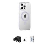 iPhone 15 Pro Kılıf Yörünge Koleksiyonu - Siyah Bilvis 0.18mm Plus Cam Ekran Koruyucu + Siyah R