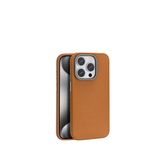 İphone 15 Pro Leather Kahverengi Magsafe Suni Deri Kılıf