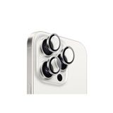 iPhone 15 Pro Max Hd Lens Koruyucu Gümüş Çerçeveli