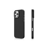 iPhone 15 Pro Max için Magsafe İle Uyumlu Kılıf Özellikli Basit Mat Deri Desenli Youngkit Tech Fashion Serisi Siyah
