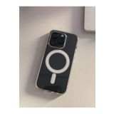 iPhone 15 Pro Max ile Uyumlu MagSafe ile uyumlu Özellikli Şeffaf Manyetik Kılıf Kablosuz Şarj Desteği