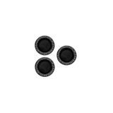 İphone 15 Pro Max Kamera Lens Koruyucu Renkli Taşlı Tasarım Kolay Takma Aparatlı (Cl-06) Siyah