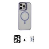 iPhone 15 Pro Max Kılıf Ahenk Klasik Özel Seri - Siyah Bilvis 0.18mm Plus Cam Ekran Koruyucu +