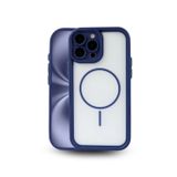 İphone 15 Pro Max Kılıf – Kamera Korumalı – Magsafe Uyumlu – Lacivert Renk – Mat Silikon Telefon Kılıfı