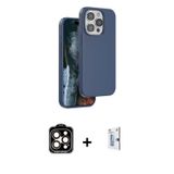 iPhone 15 Pro Max Kılıf Kıvılcım Çizgi Serisi - Siyah Bilvis 0.18mm Plus Cam Ekran Koruyucu + T