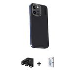 iPhone 15 Pro Max Kılıf Kıvılcım Modern Özel Seri - Siyah Bilvis 0.18mm Plus Cam Ekran Koruyucu