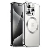 İphone 15 Pro Max Kılıf Magsafe Özellikli Metal Lazer Silikon Kapak
