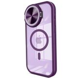 iPhone 15 Pro Max Kılıf Teleskop Lens Magsafe Silikon Kapak - Derin Mor