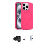iPhone 15 Pro Max Kılıf Yankı Form Serisi - Siyah Bilvis 0.18mm Plus Cam Ekran Koruyucu + Titan