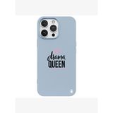 iPhone 15 Pro Max Mavi Lansman Renkli Silikon Drama Queen Tasarımlı Premium Kılıf