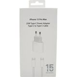 İphone 15 Pro Max Type-C 25W Güç Adaptörü İle Type-C Şarj Kablosu Paketi