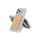 iPhone 15 Pro Max Uyumlu Kılıf Airbag Tasarımlı Şeffaf Kartlıklı G-Kart Kapak