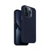 İphone 15 Pro Max Uyumlu Kılıf Lyden Serisi Deri Kaplama Magsafe Özellikli (Magclick™) Kapak Midnight Blue