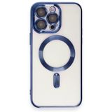 İphone 15 Pro Max Uyumlu Magsafe Özellikli Mavi Pure Kılıf