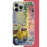 İphone 15 Pro Max Uyumlu Sarı Mobilet Baskılı Silikon Kılıf