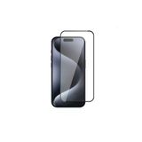 İphone 15 Pro Max Uyumlu Tam Kaplayan Ekran Koruyucu Temperli Çizilimeye Dayanıklı (3D Rika) Siyah